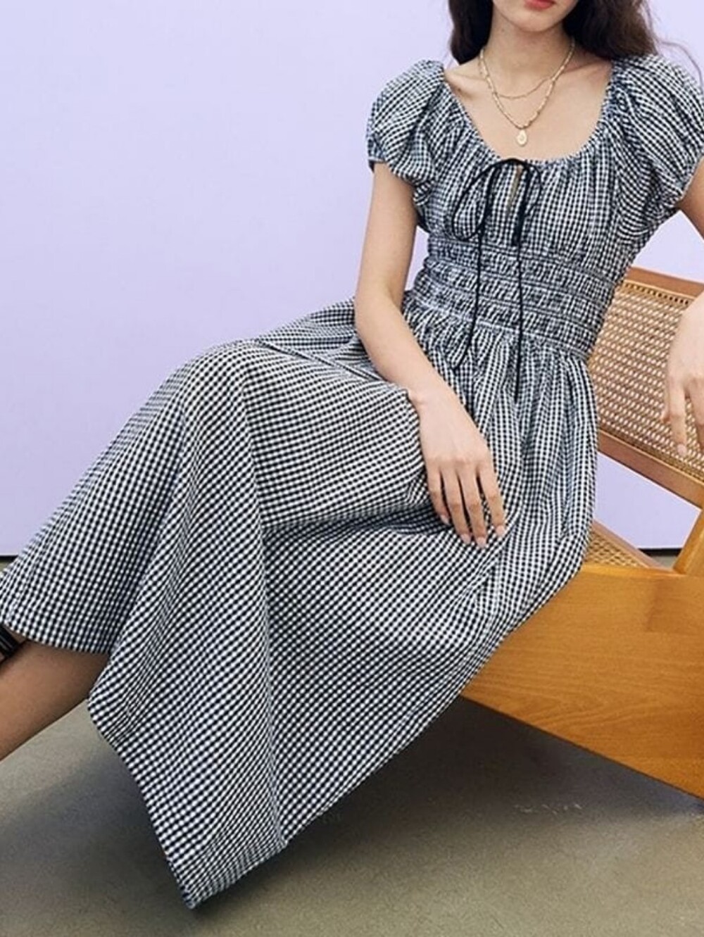 Doen Quinn in maddalena gingham, medium - Picture 3 of 8